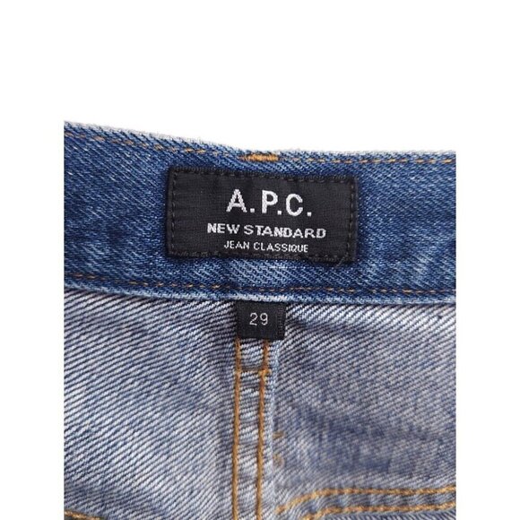 A.P.C. New Standard Japanese Slim Leg Denim Jeans 29 Mens Distressed - Picture 7 of 9